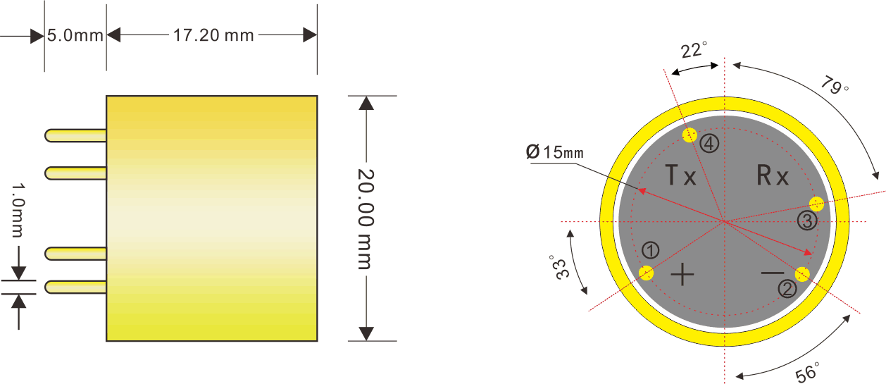 IR-B-D传感器封装 IR-B-D传感器封装